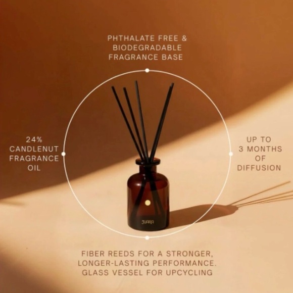 Candlenut Reed Diffuser - Brown - Picture 5 of 6